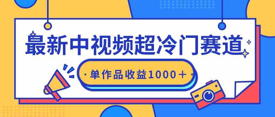 最新中视频超冷门赛道，轻松过原创，单条视频收益1000+