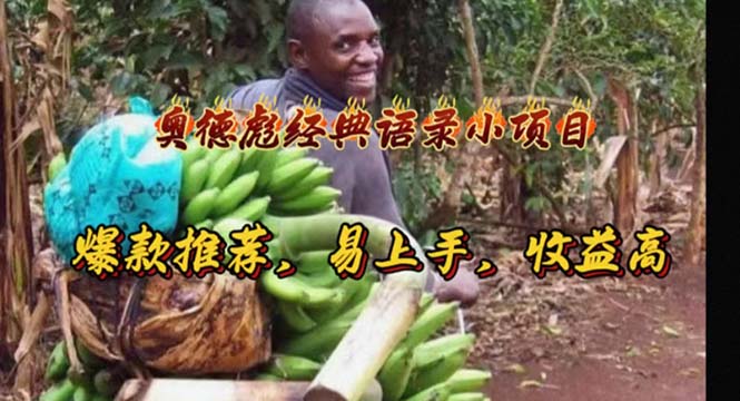 奥德彪经典语录小项目,爆款推荐,易上手,收益高-小千网络