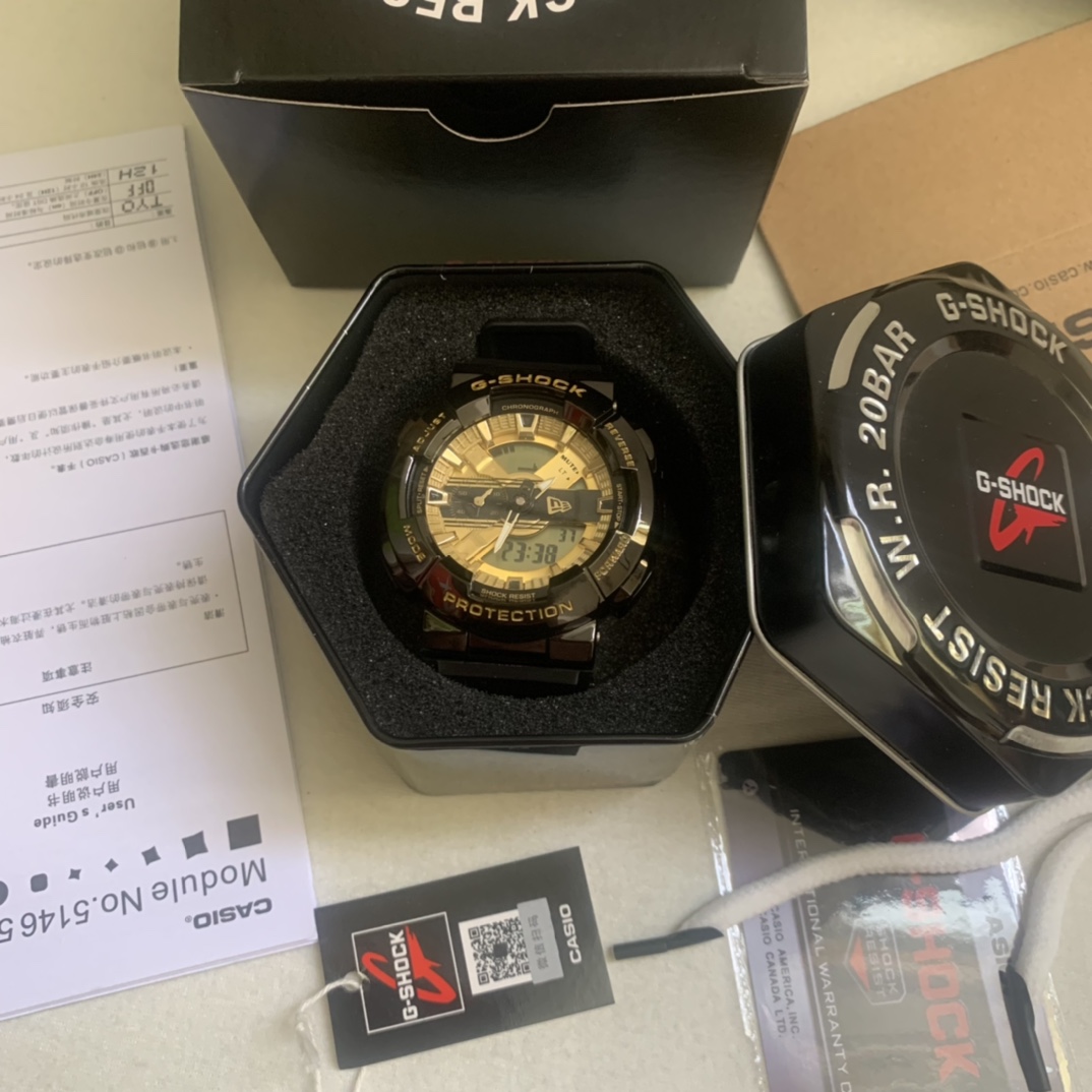 卡西欧  gm-110系列8号新款黑金实拍图片
