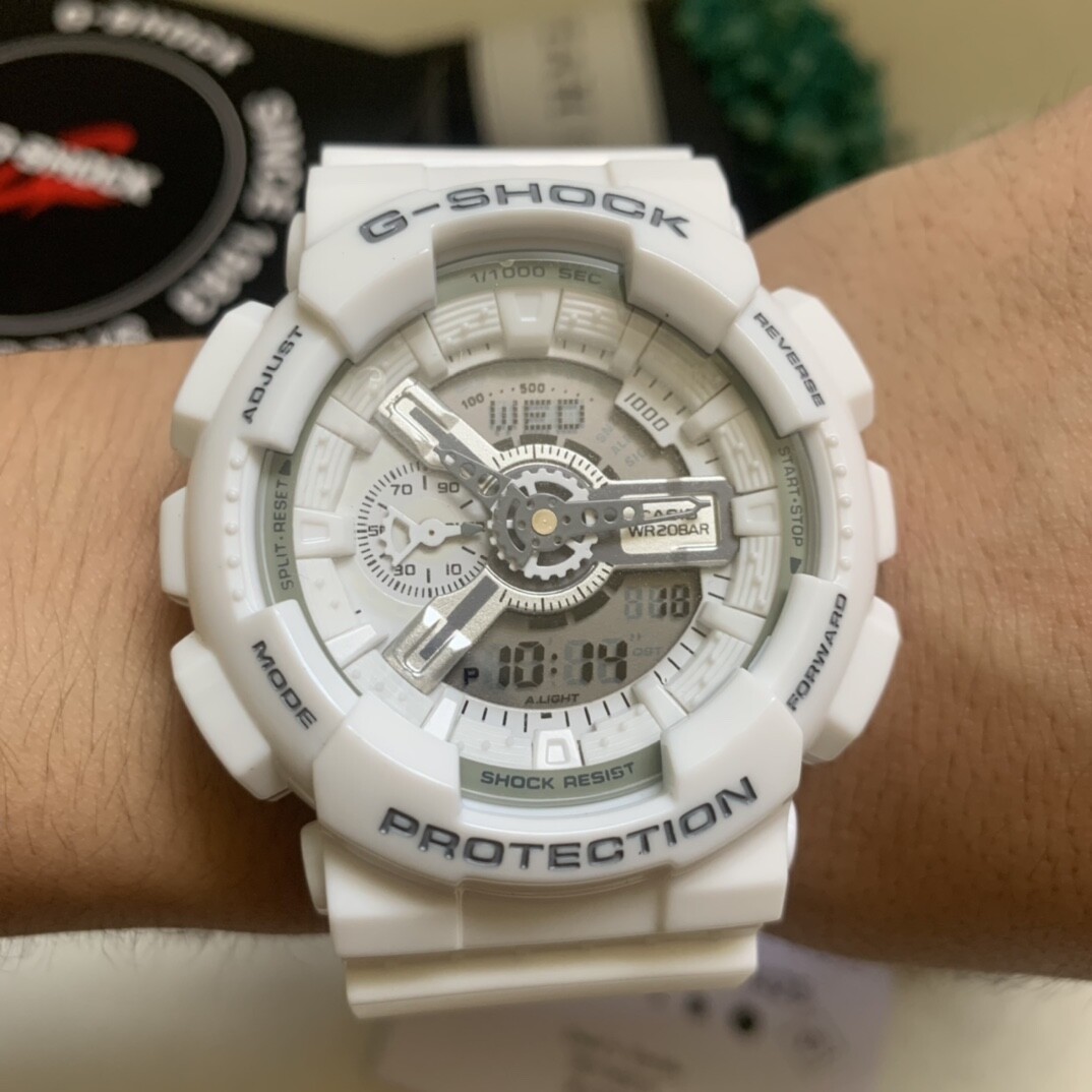 卡西欧  ga-110系列全白大实拍图片