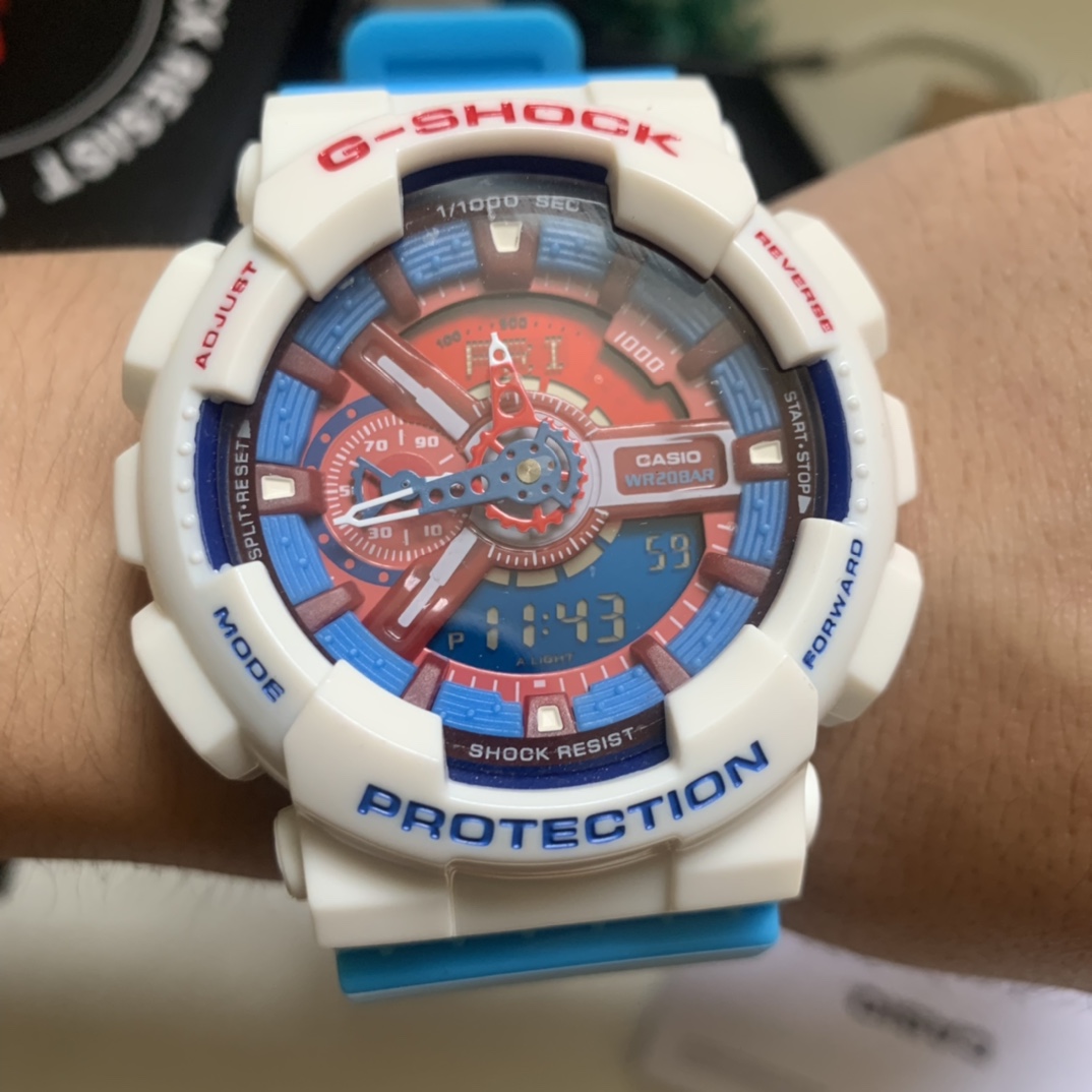 卡西欧  ga-110系列老款美国队长实拍图片