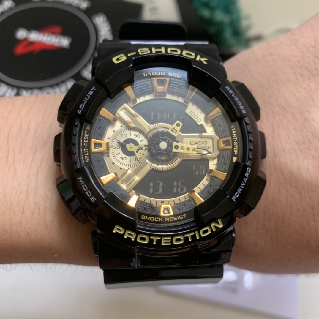 卡西欧  ga-110系列黑金实拍图片