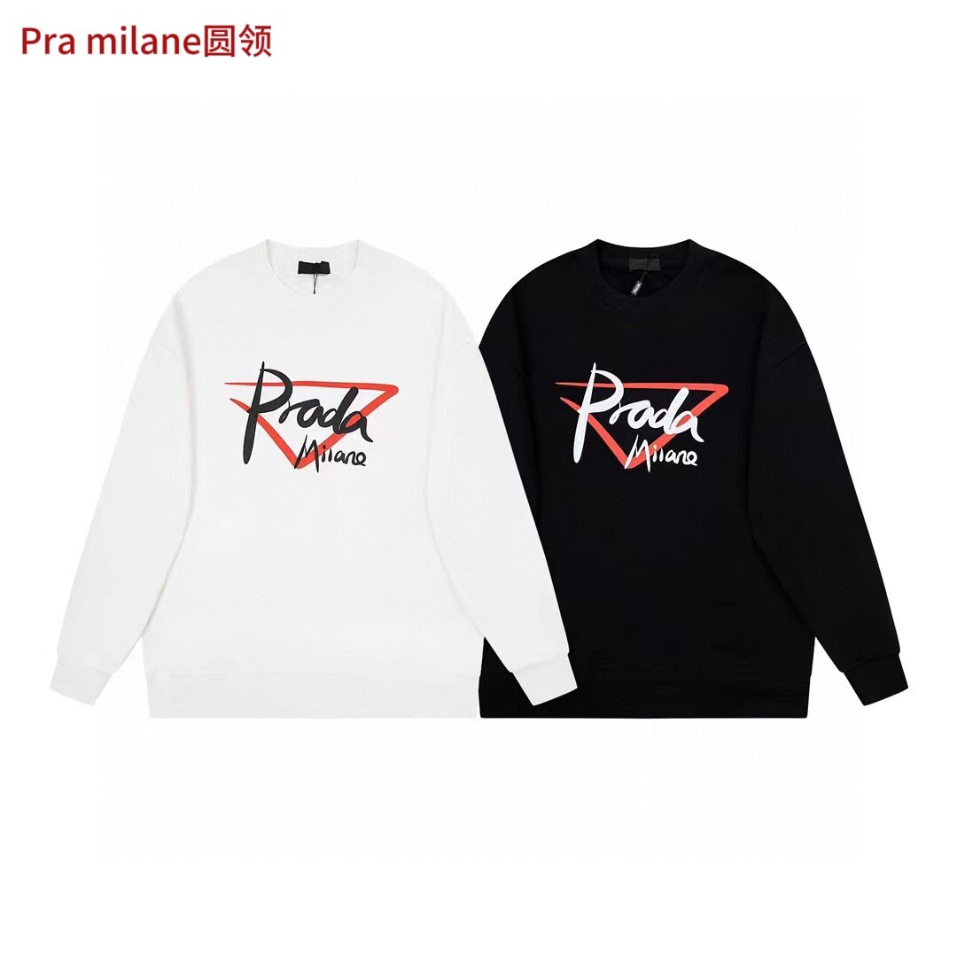 Pra milane圆领350克纯棉华棉