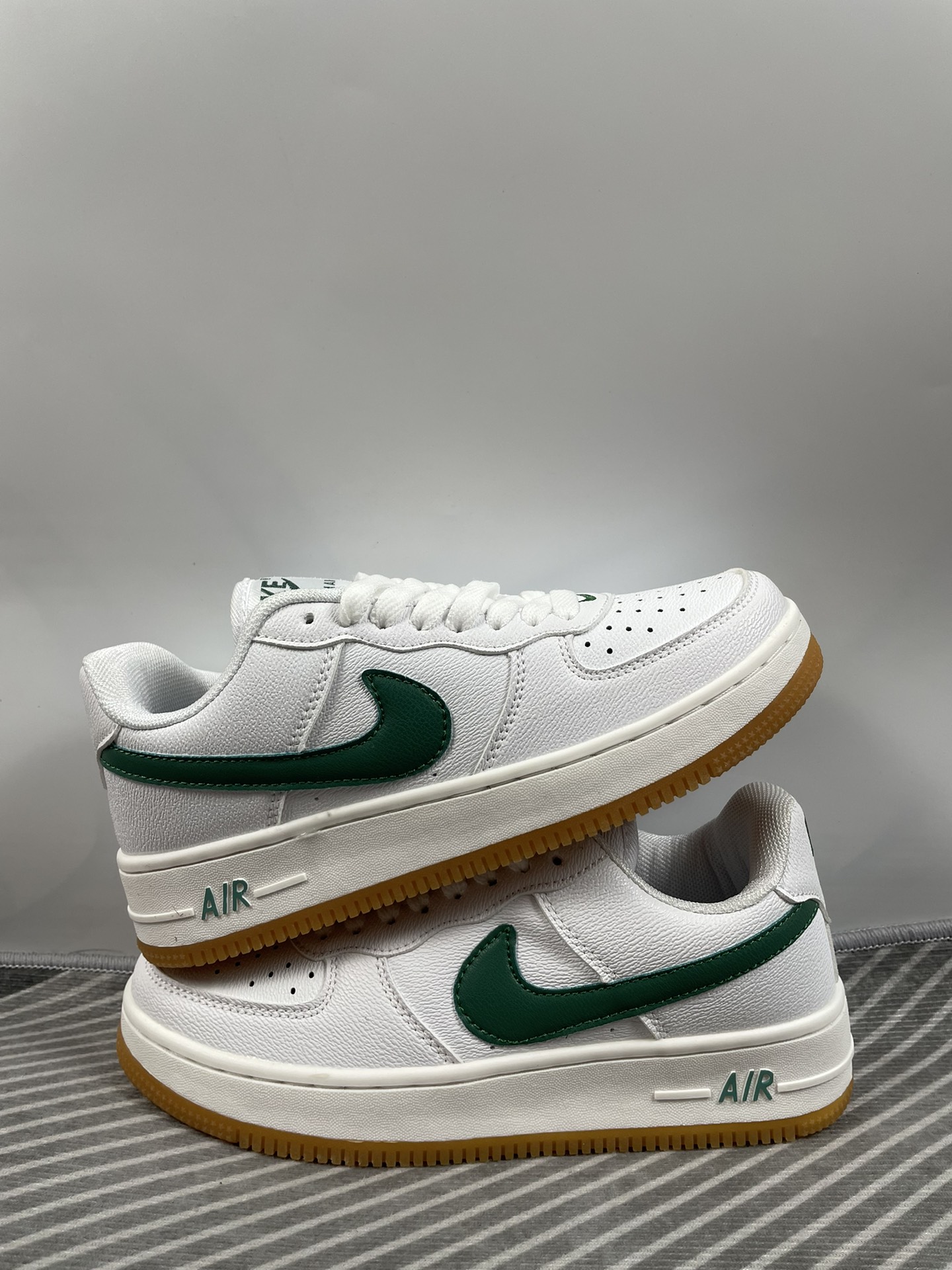 NK Air Force 1 Low AF1 空军一号低帮 荔枝纹 白绿生胶 码数36-44 男女现货