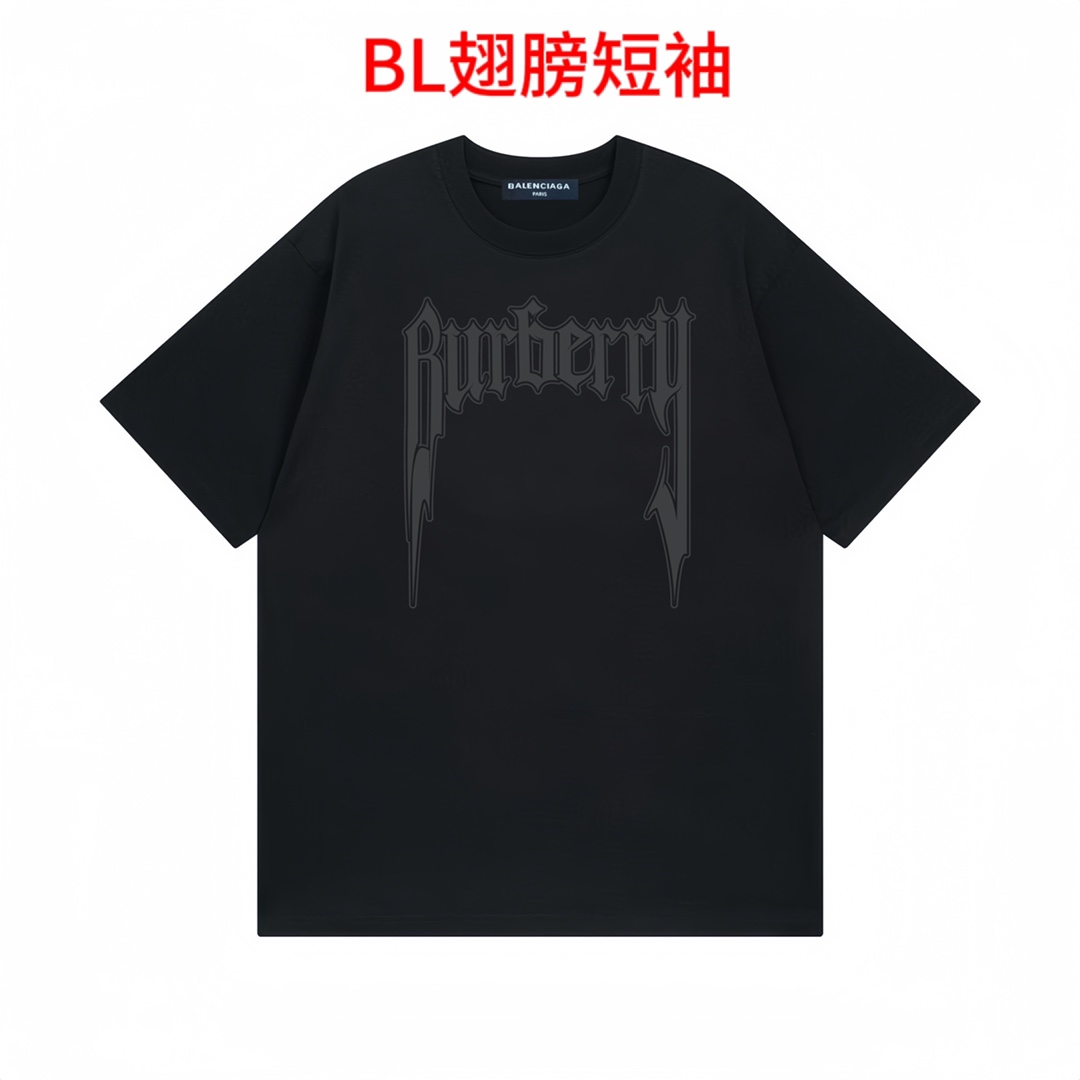 BL翅膀短袖巴黎世家BALENCIAGA蝙蝠阿拉伯字体字体字母印花短袖百搭T恤短袖情侣款面料：纯棉新疆有质感穿上去不松垮不起球不掉色。克重：你收到货绝对让你惊