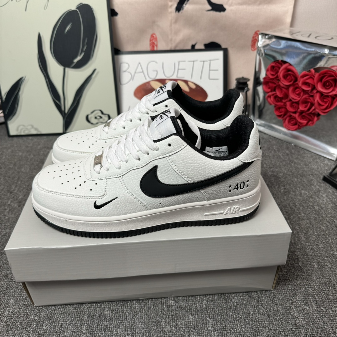  NK Air Force 1 Low AF1空军一号低帮 四十周年 白黑 码数36-44