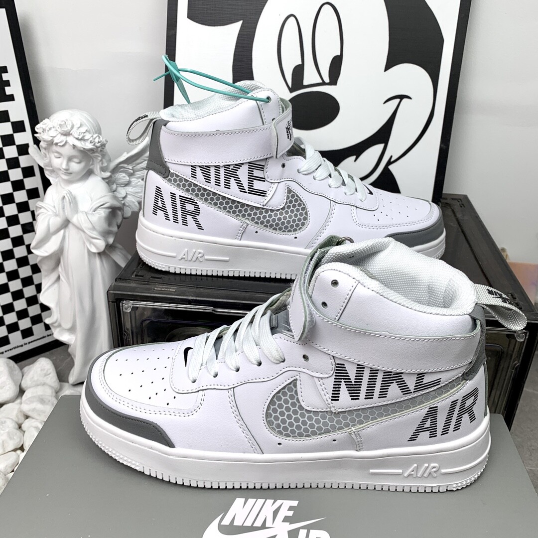  NK Air Force 1 Mid AF1 空军高帮 白银灰 码数36-44 男女现货