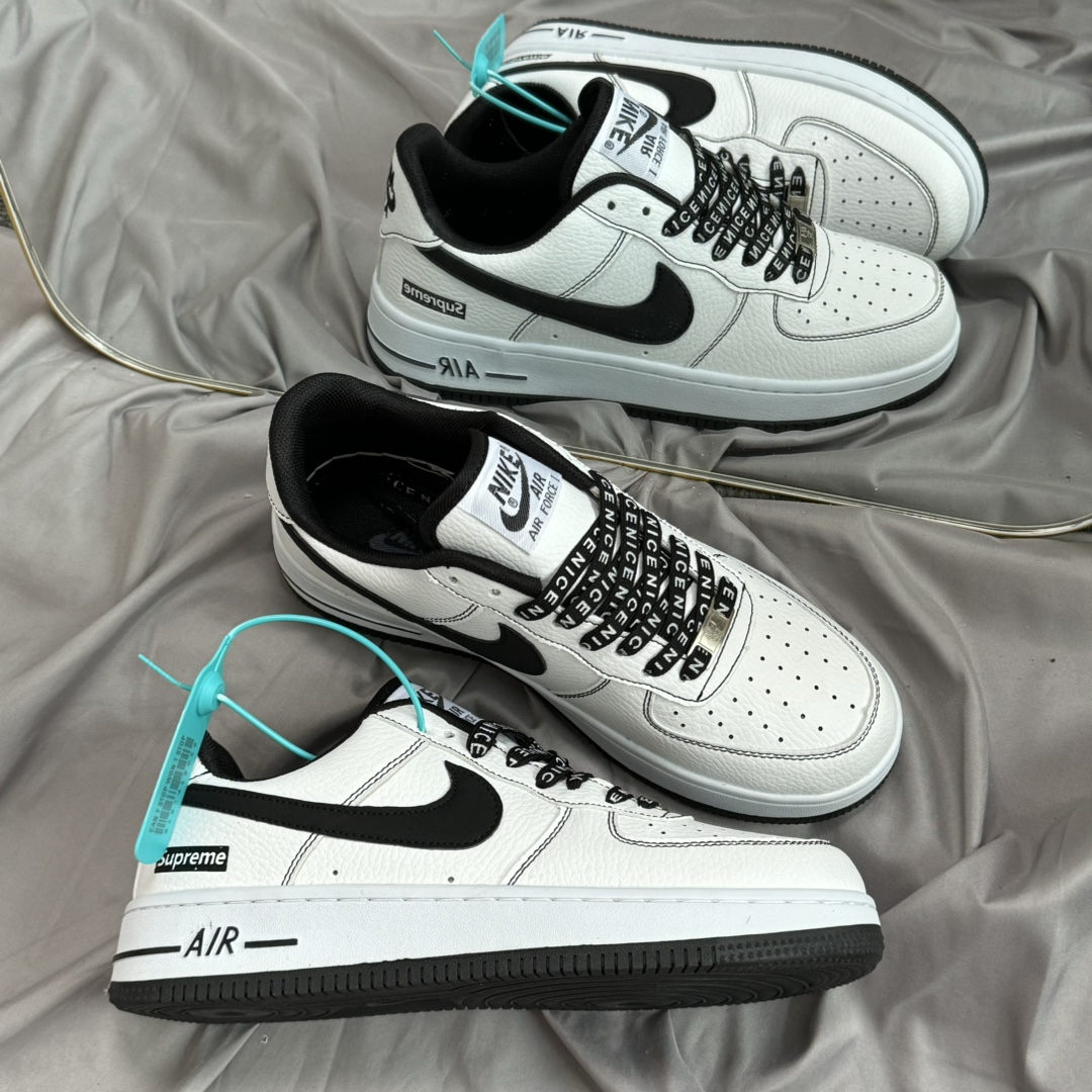  Nk Air Force 1 Low AF1 空军一号低帮 superme 白黑 码数36-44 男女现货