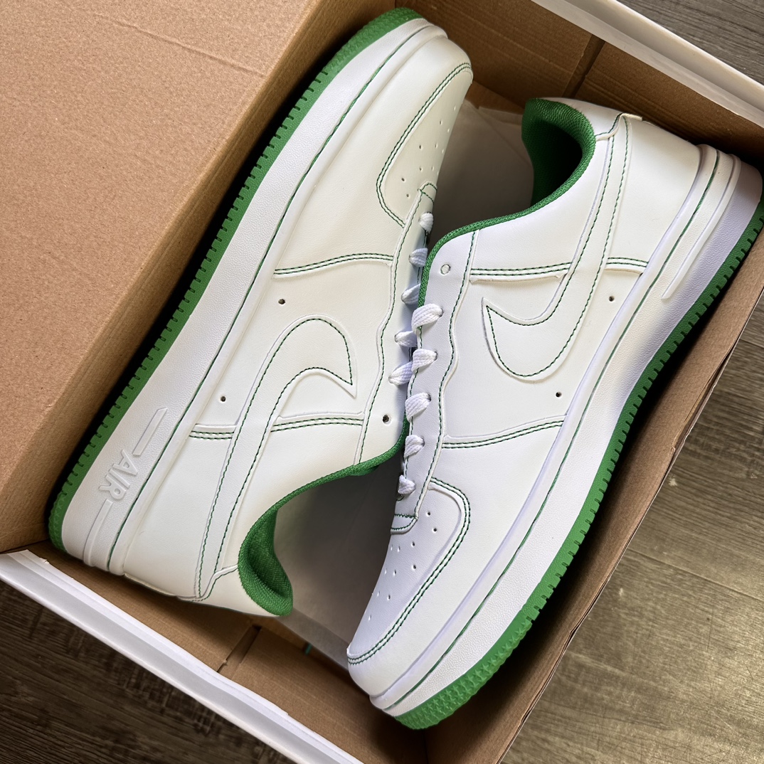  Nike Air Force 1 Mid AF1 缝线白绿 码数36-44 男女现货