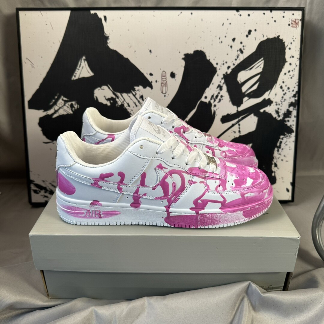  NK Air Force 1 Low AF1 空军一号低帮 紫色涂鸦喷墨36-44 男女现货