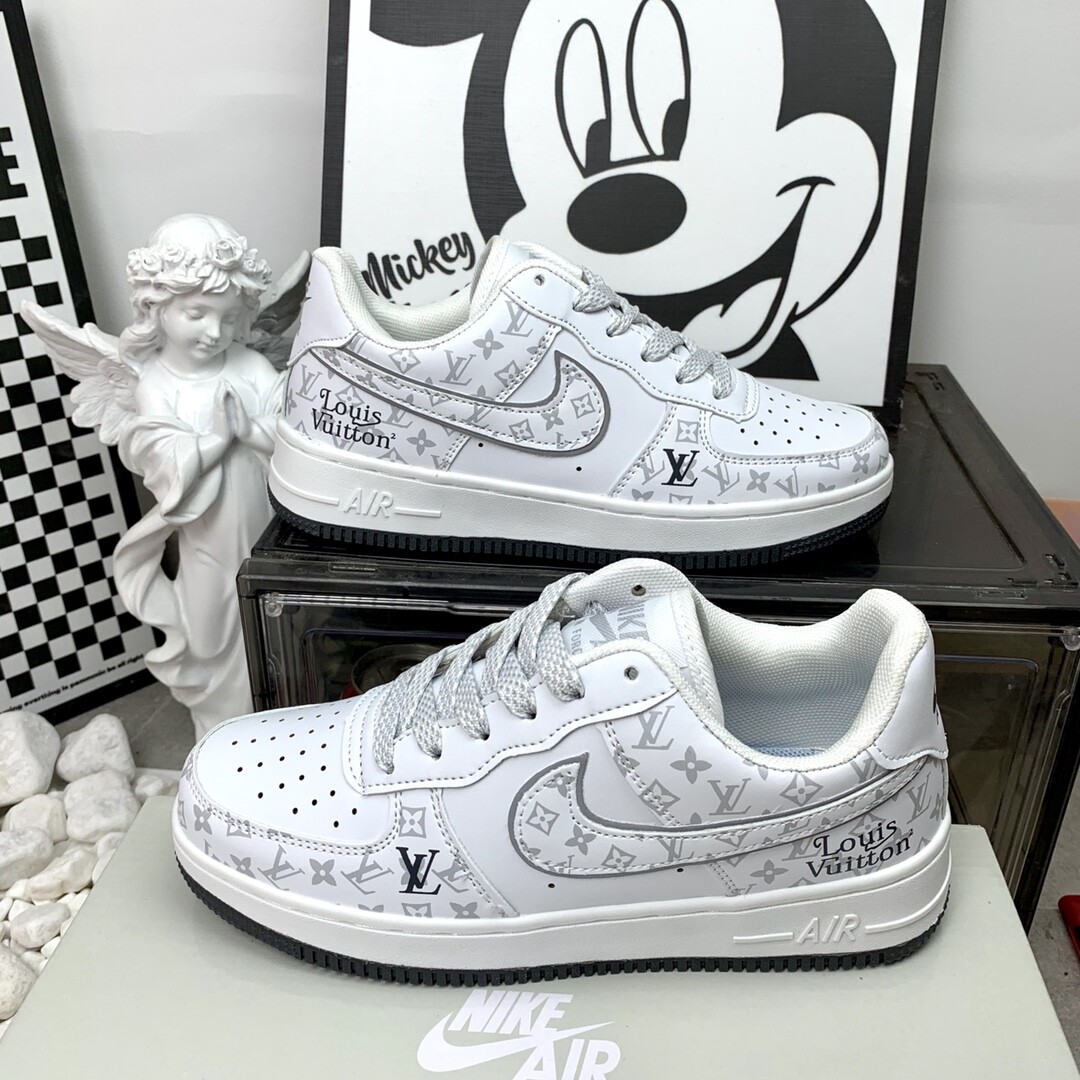 Nike Air Force 1 Low 空军一号 LV白灰 尺码 36-44 男女现货
