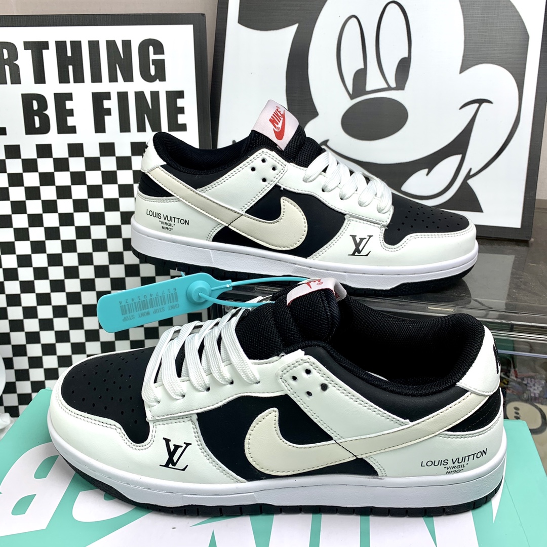 Nike Dunk SB Low LV白黑 码数36-44 男女现货