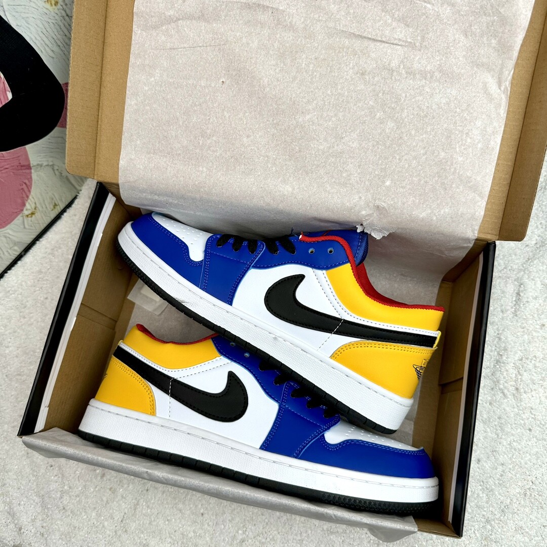 Air Jordan 1 Low Aj1低帮 蓝黄 码数36-44 男女