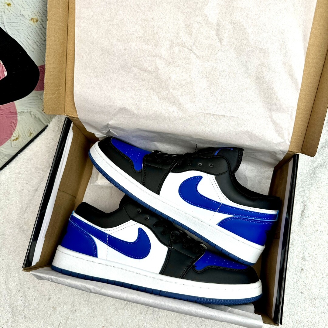 Air Jordan 1 Low Aj1低帮 黑蓝 码数36-44 男女