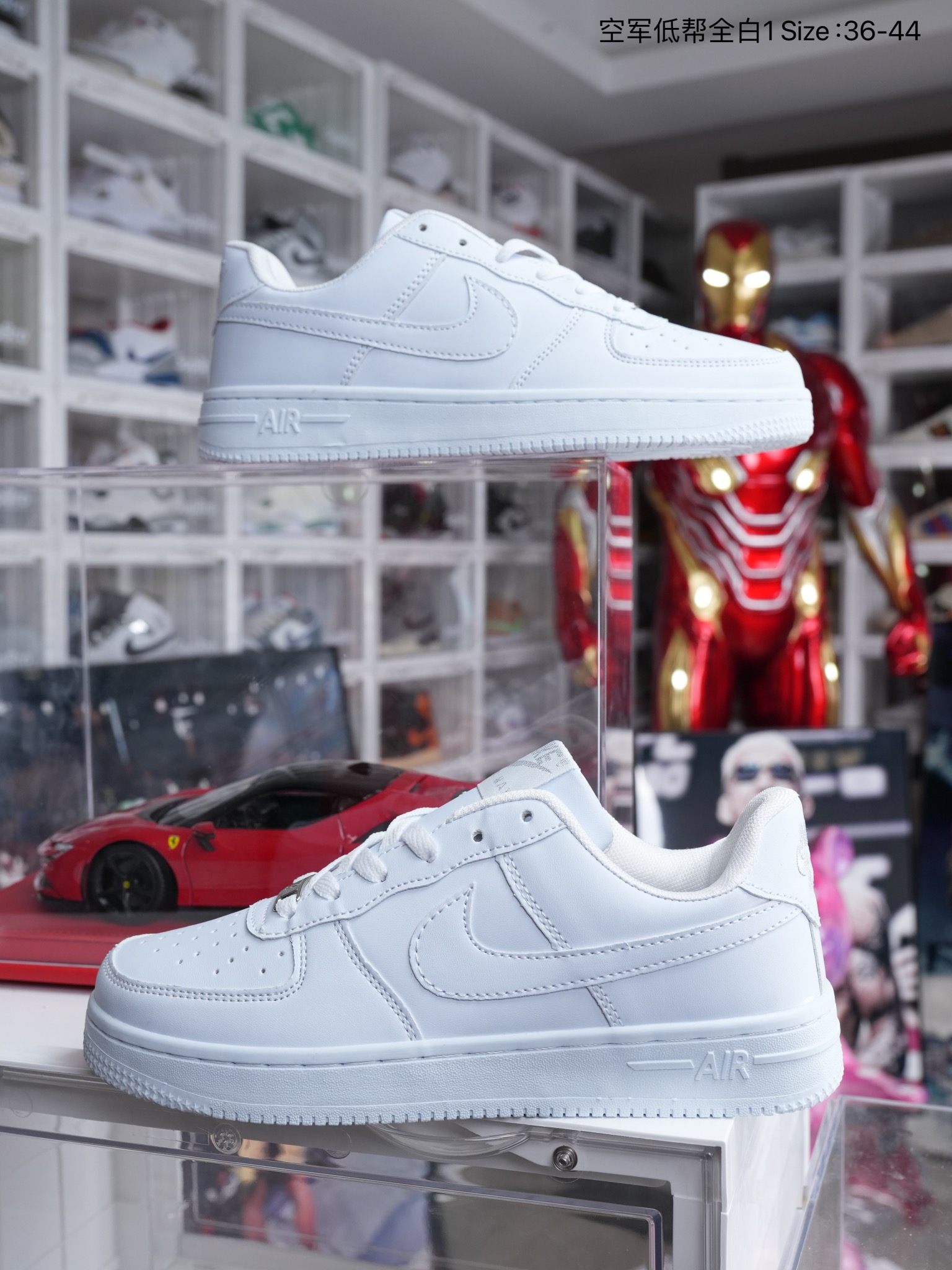 Nike AF1 空军低帮全白 尺码36-44 男女码现货