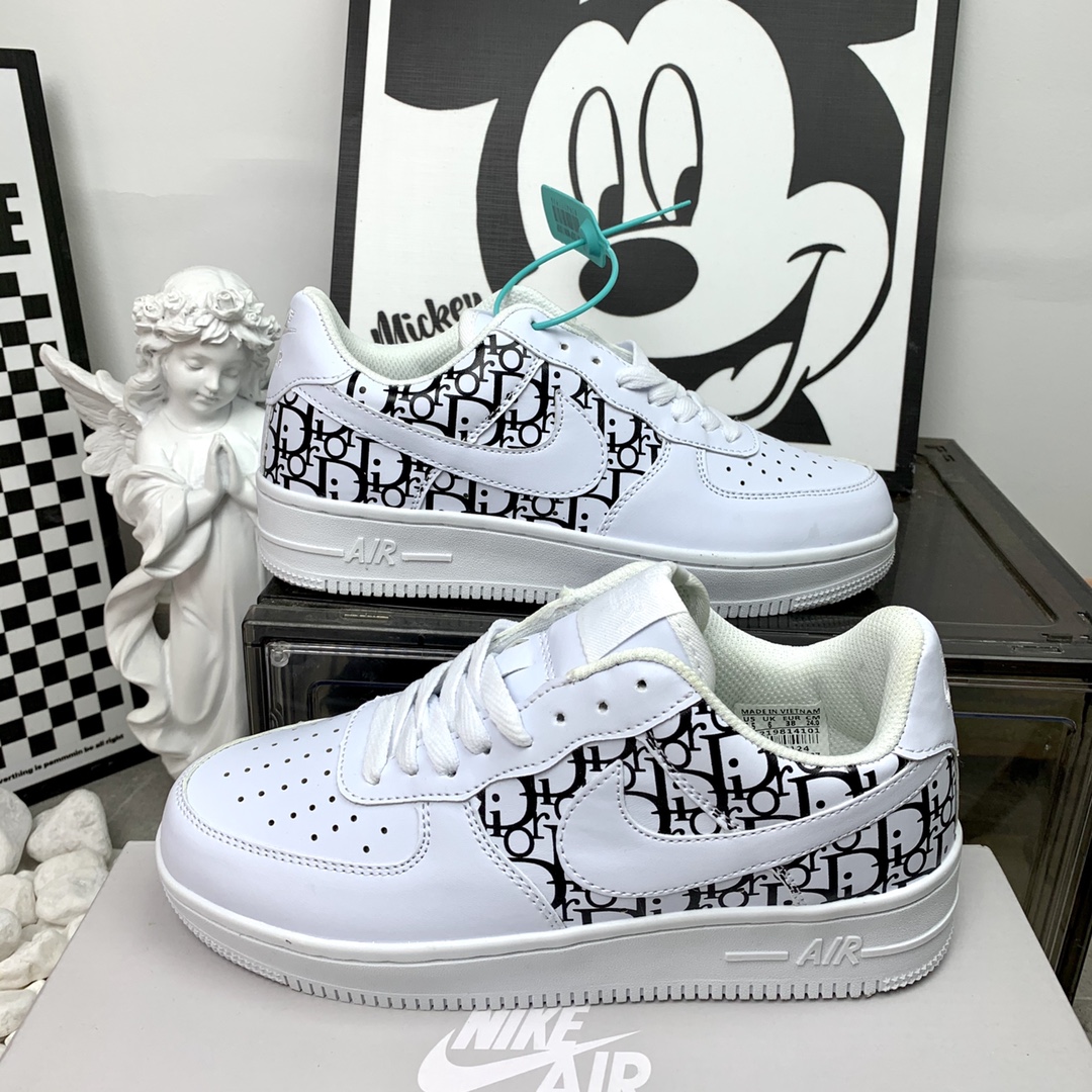 Nike AF1 空军一号 迪奥白黑 尺码36-44男女码现货