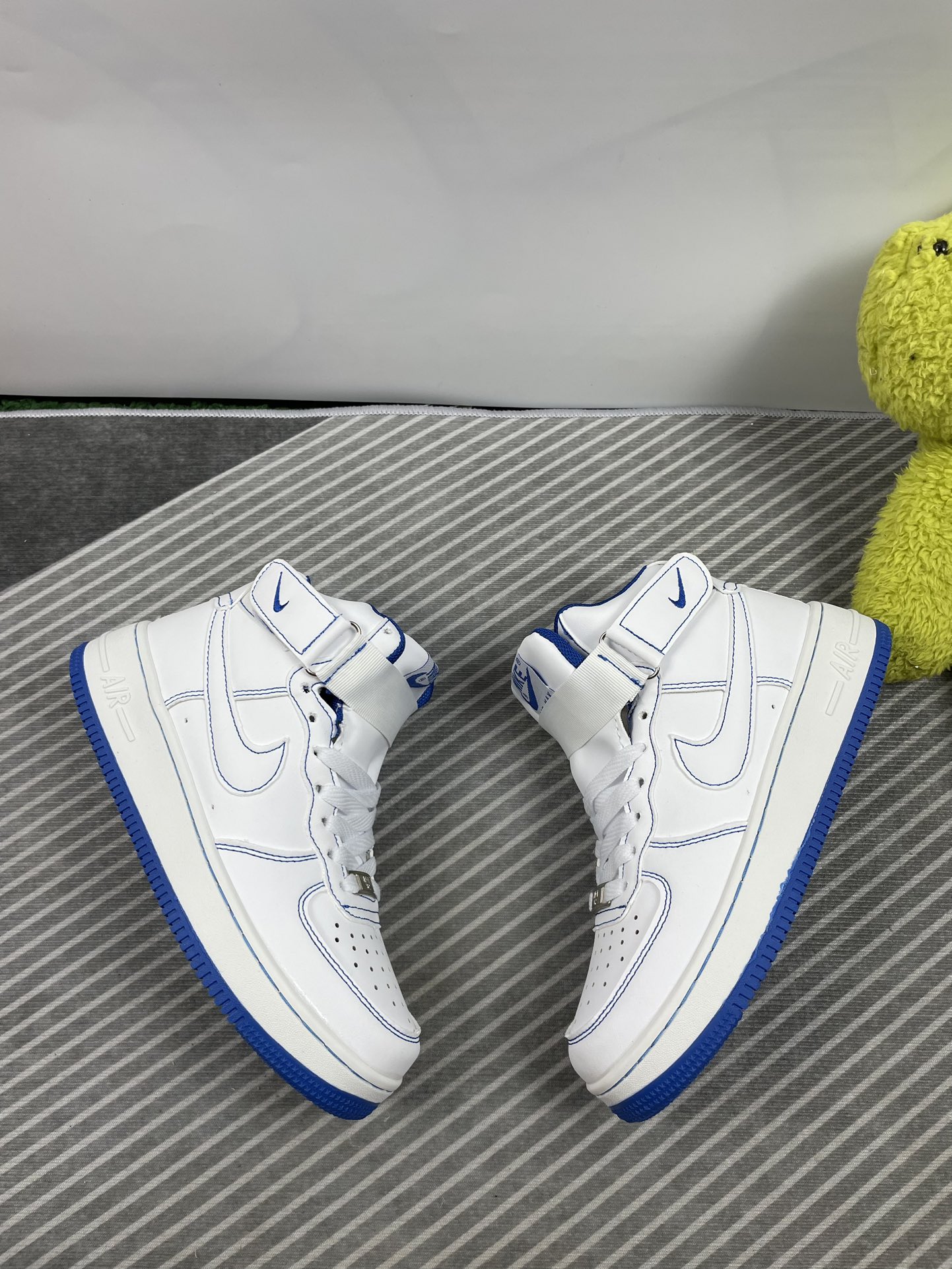 Nike Air Force 1 Mid AF1 空军一号中帮 马克线 白蓝 码数36-44 男女现货
