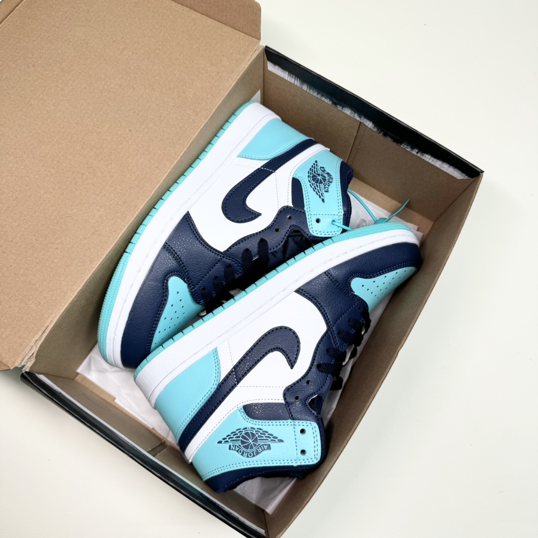   AJ1高帮北卡蓝 莆田拉帮工艺码数36-44