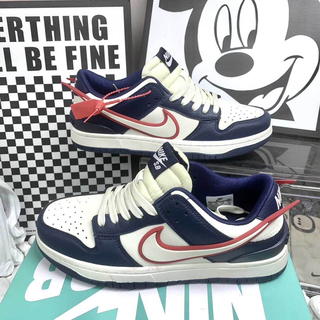  Nike Dunk SB 飞勾白蓝红 尺码36-44 男女码现货