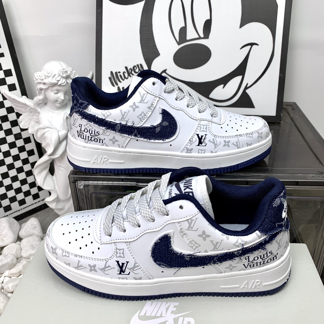 Nike Air Force 1 Low 空军一号 LV 牛仔蓝 尺码 36-44 男女现货