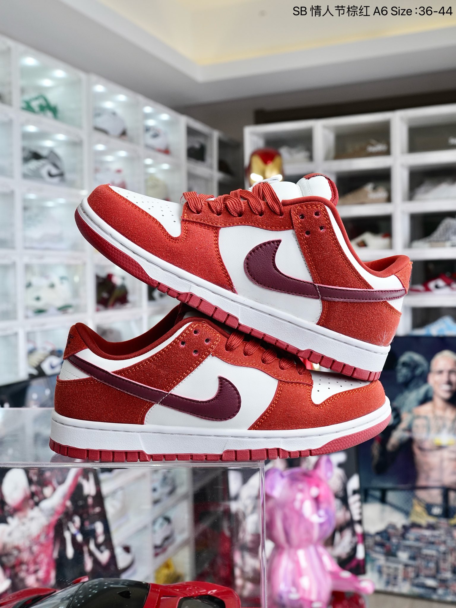 Nike Dunk  SB联名情人节棕红 尺码36-44 男女码现货