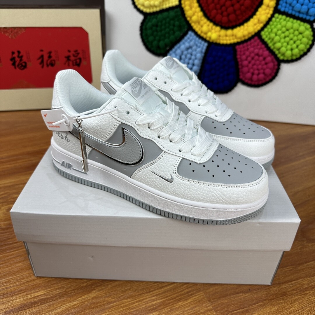 高版本NK Air Force 1 Low AF1 空军一号低帮  灰白色 码数36-44 男女现货