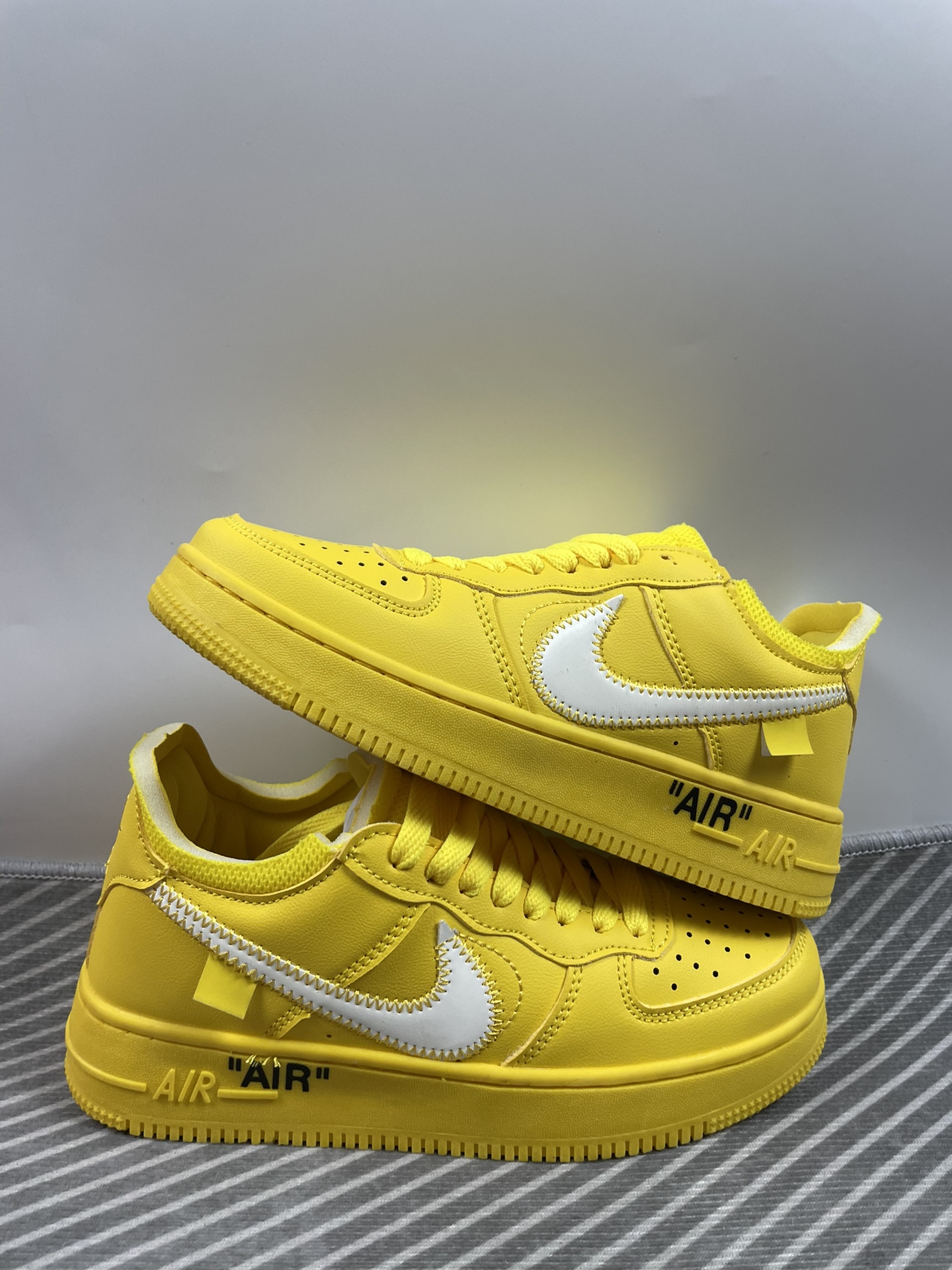 Off-White x Nk Air Force 1 Low 空军一号低帮联名 黄色 码数36-44 男女现货