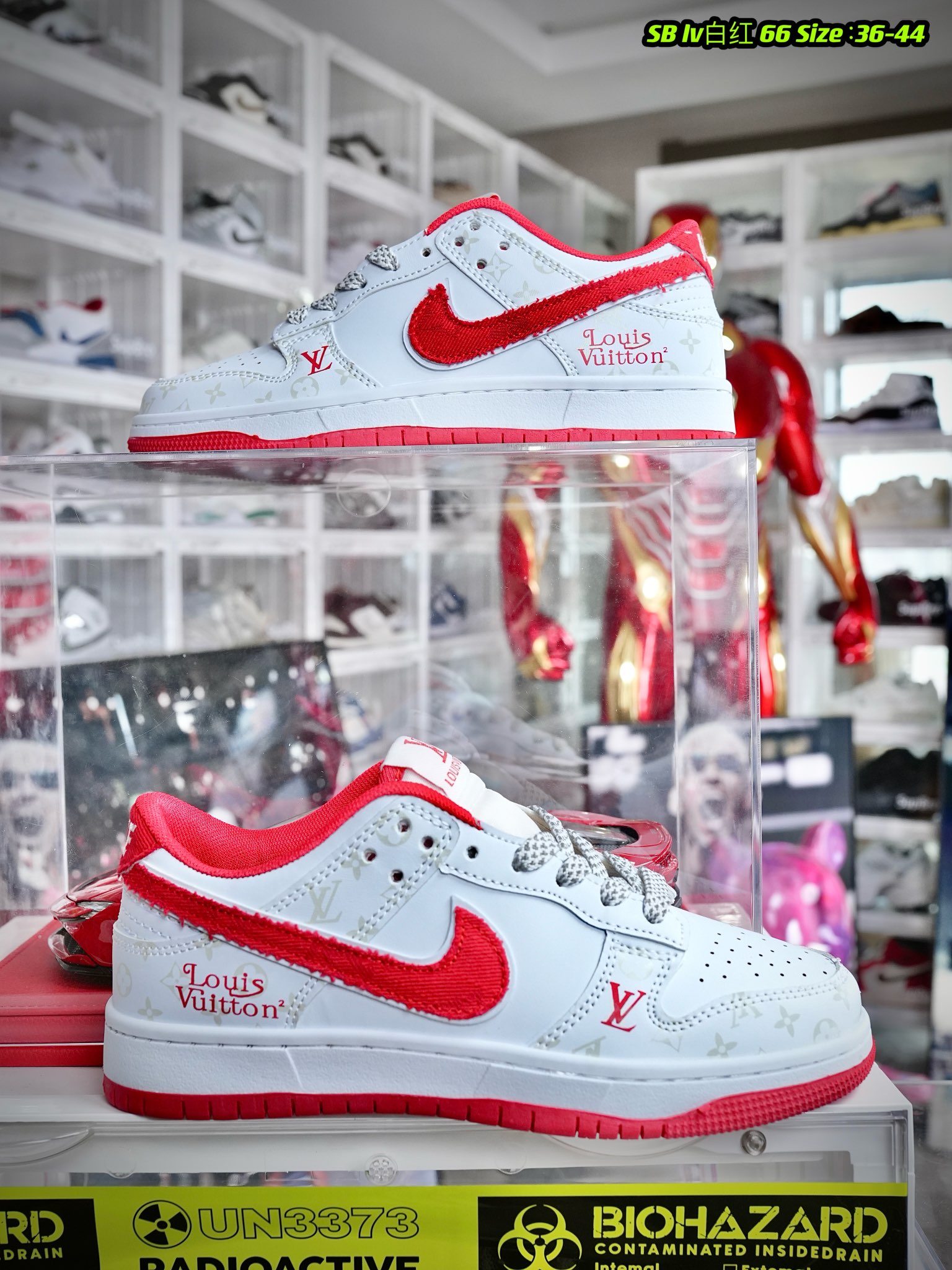 Nike Dunk SB lv白红 尺码36-44 男女码现货