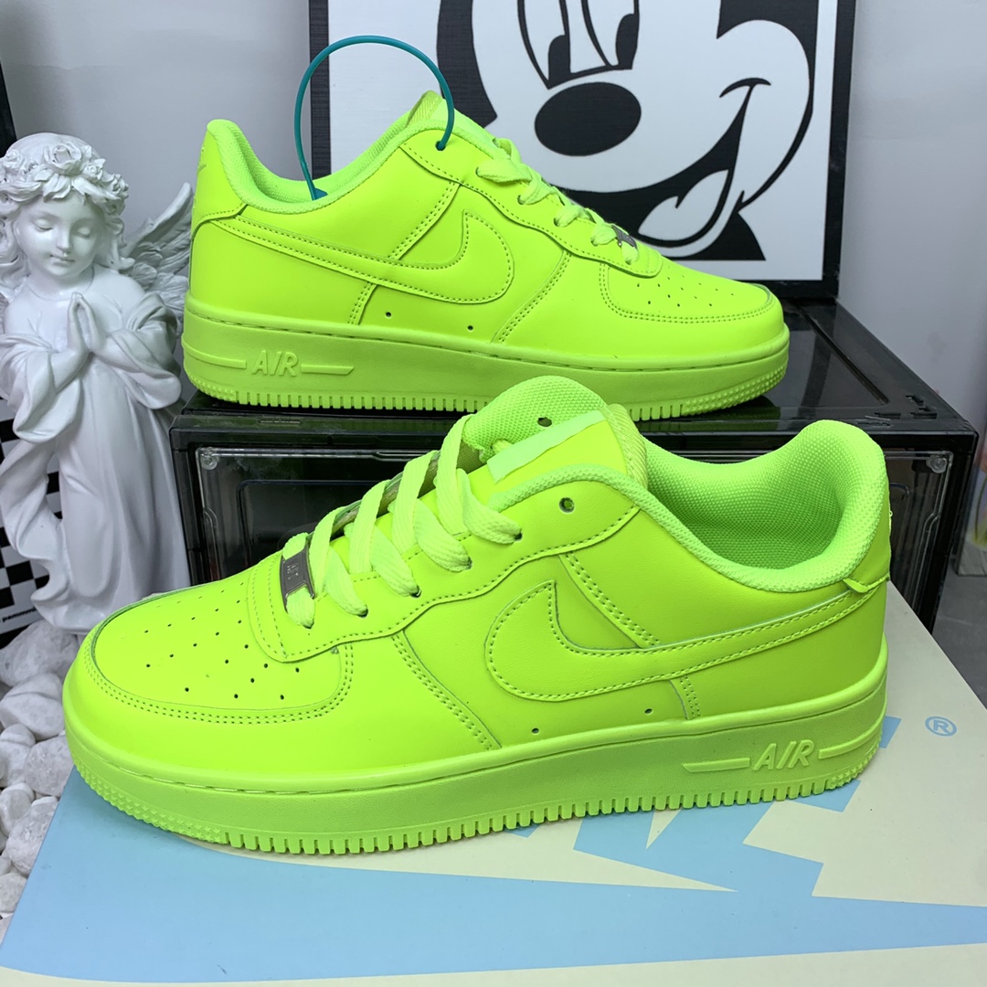 Nike Air Force 1 Low 空军一号荧光绿 尺码 36-44 男女现货