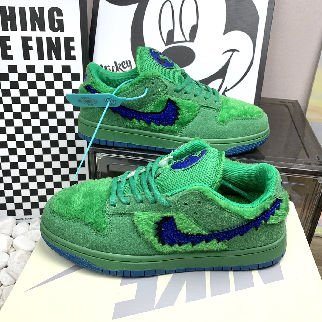 Nike SB Dunk Low Pro X Grateful Dead  跳舞小熊联名 绿色 码数36-44 男女现货