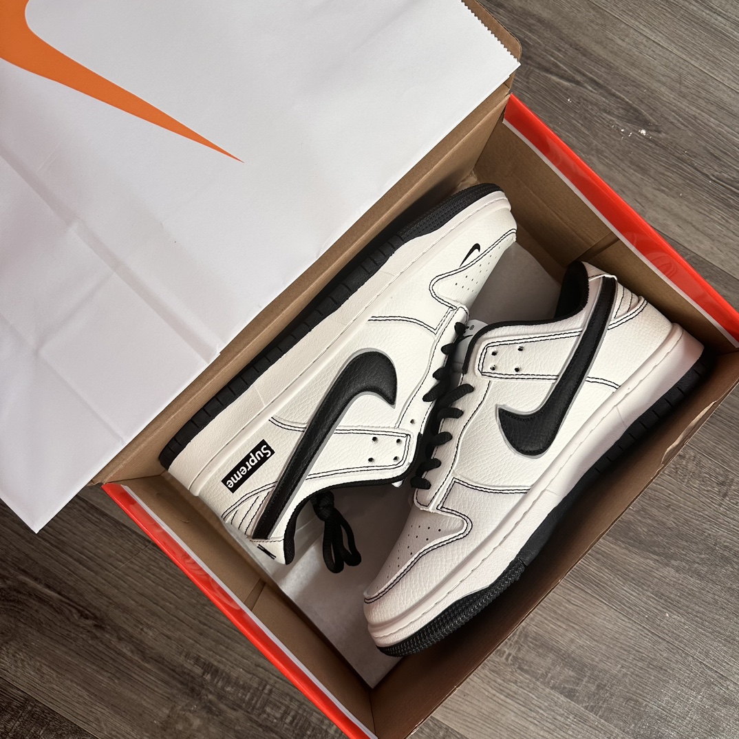  Nike SB Dunk Low SB联名白黑 码数36-44 男女现货