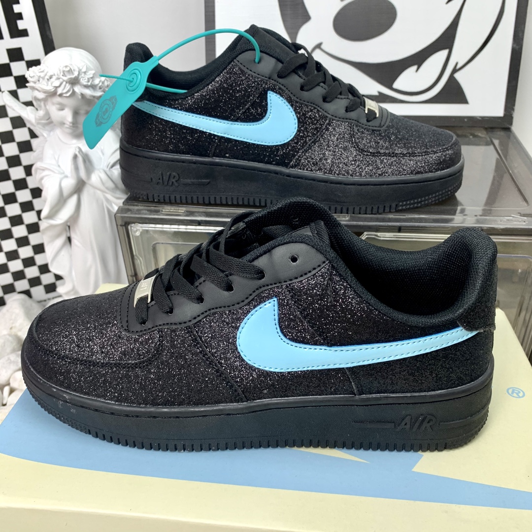 Nike Air Force 1 Low 满天星黑蓝 尺码 36-44 男女现货
