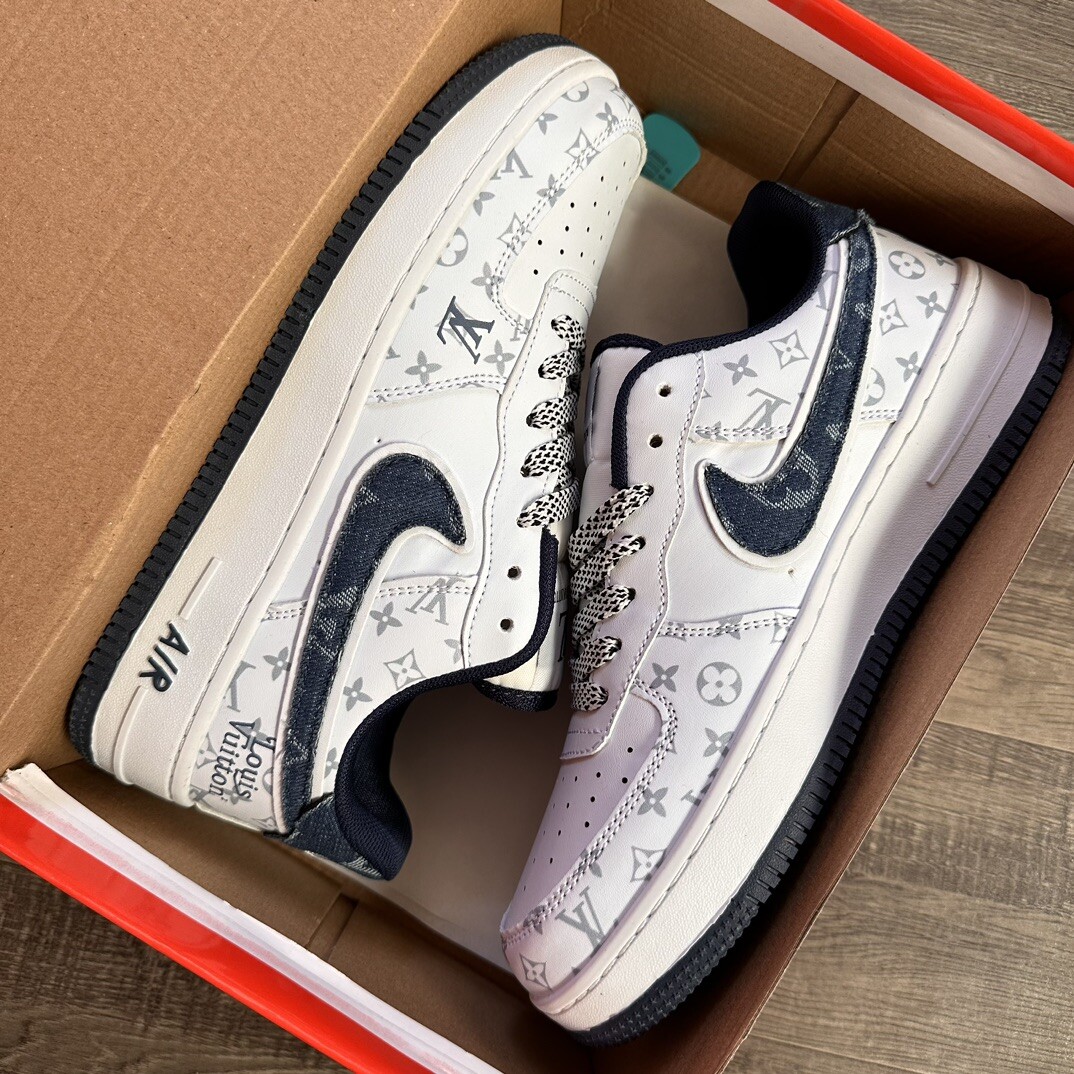  Nike NK 空军一号联名Lv 002白蓝 码数36-44 男女现货