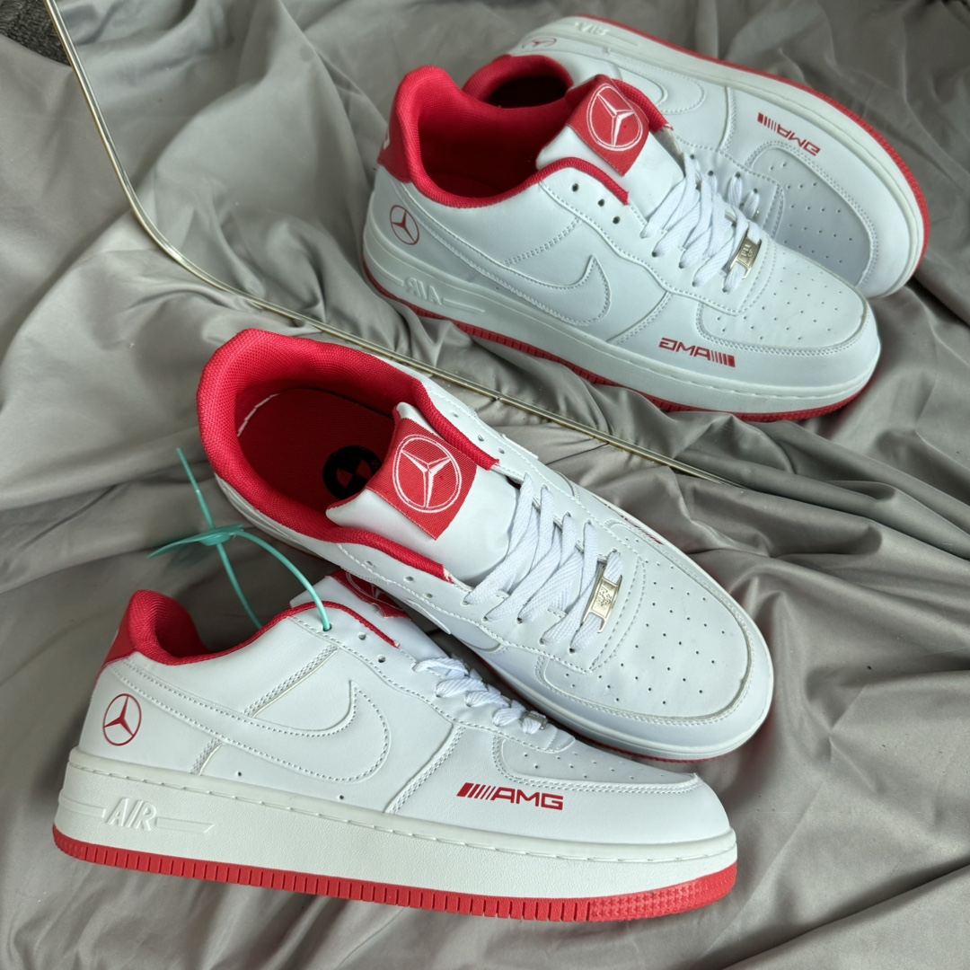  Nk Air Force 1 Low AF1 空军一号低帮 白红 奔驰 码数36-44 男女现货