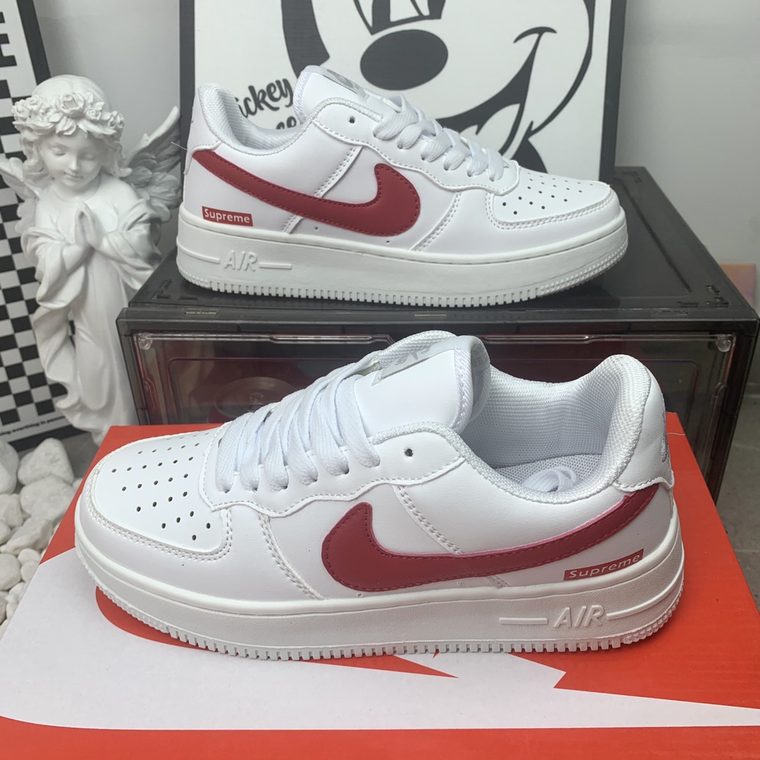 NK Air Force 1 Low AF1 空军一号低帮superme红钩 码数36-44 男女现货