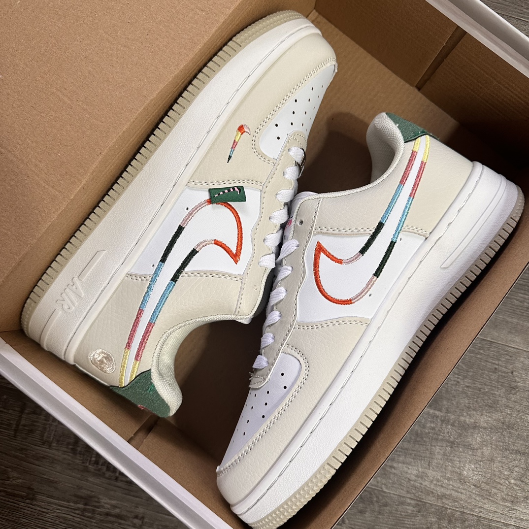  Nike AF1 空军一号 七彩绣花 36-44码 男女鞋
