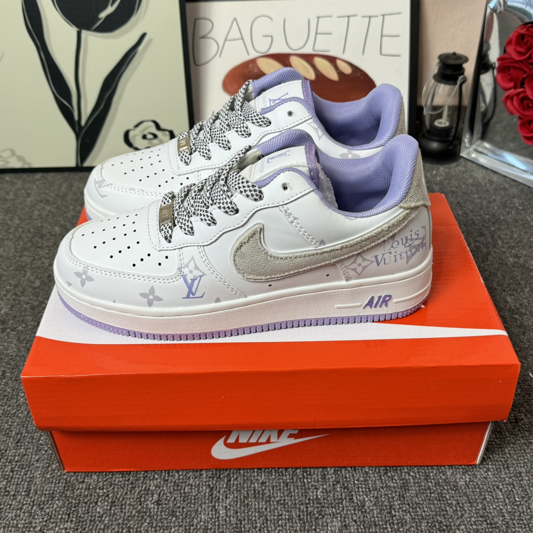 NK Air Force 1 Low AF1 空军一号低帮 Lv白紫 码数36-44 男女现货