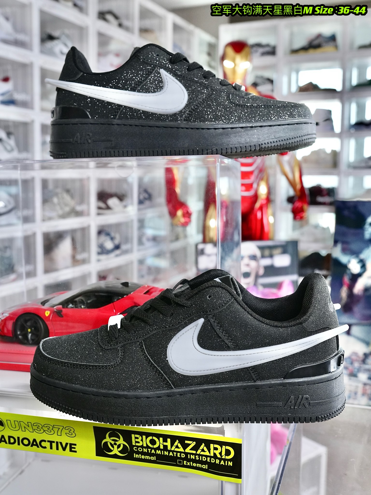 Nike Air Force 1 AF1 空军一号 空军大钩黑白 码数36-44 男女现货