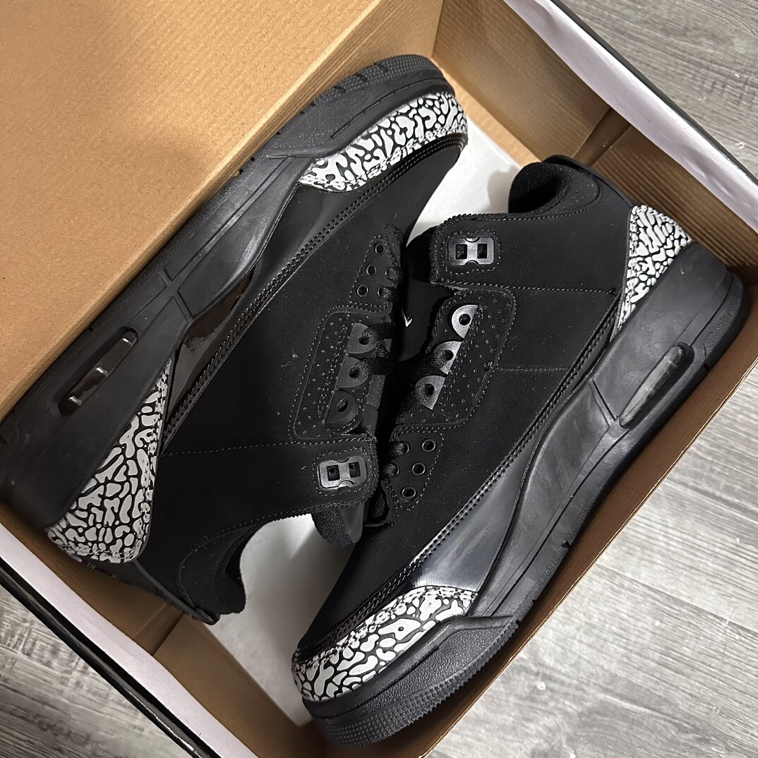  Air Jordan 3 Ratro Aj3 乔三 黑裂纹 码数36-44 男女现货