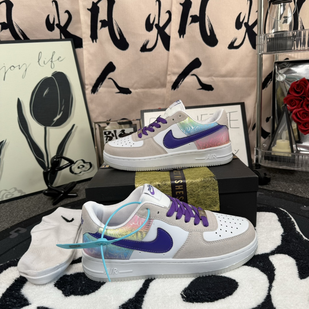 Nike Air Force 1 Low 空军一号 LV 白灰尺码：36-44 男女款现货