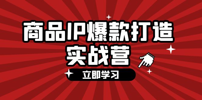 商品-IP爆款打造实战营【第四期】，手把手教你打造商品IP，爆款不断